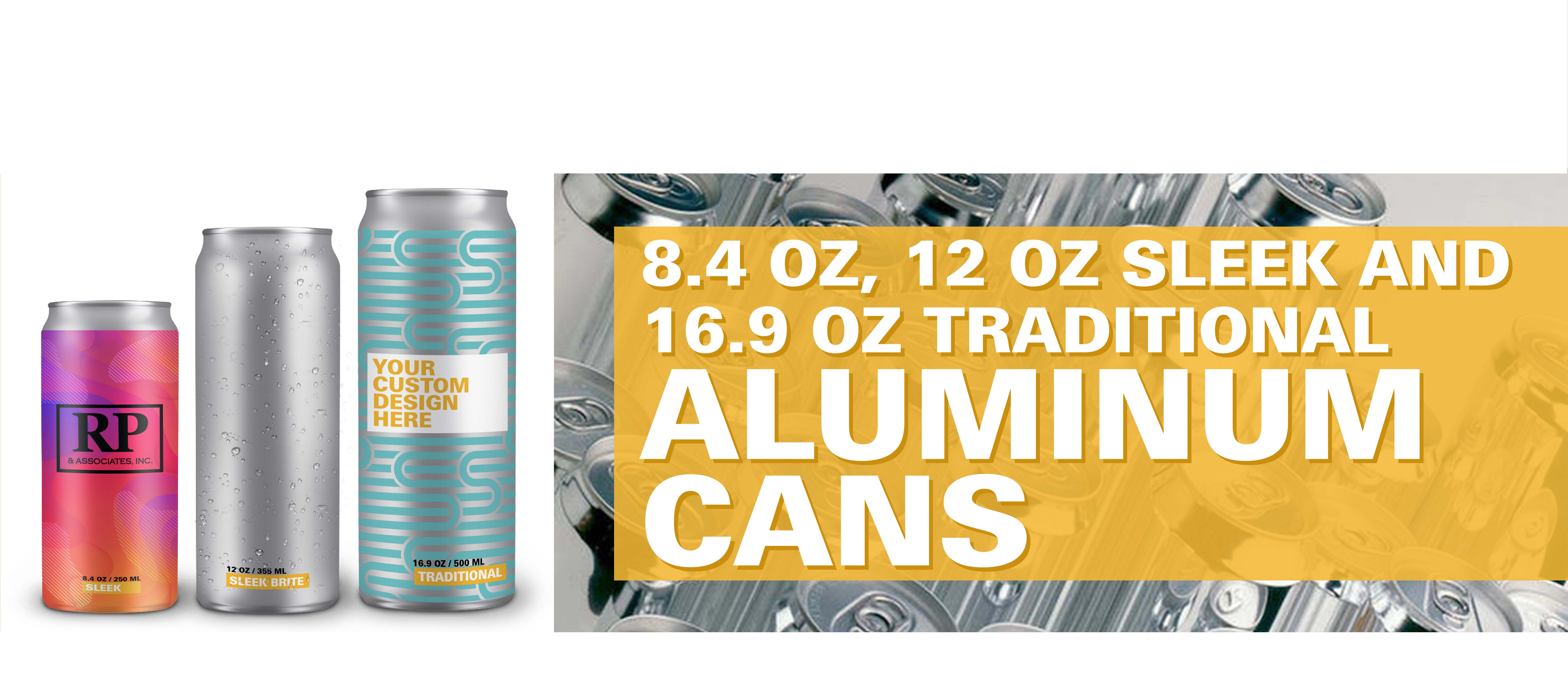 12oz sleek aluminum cans
